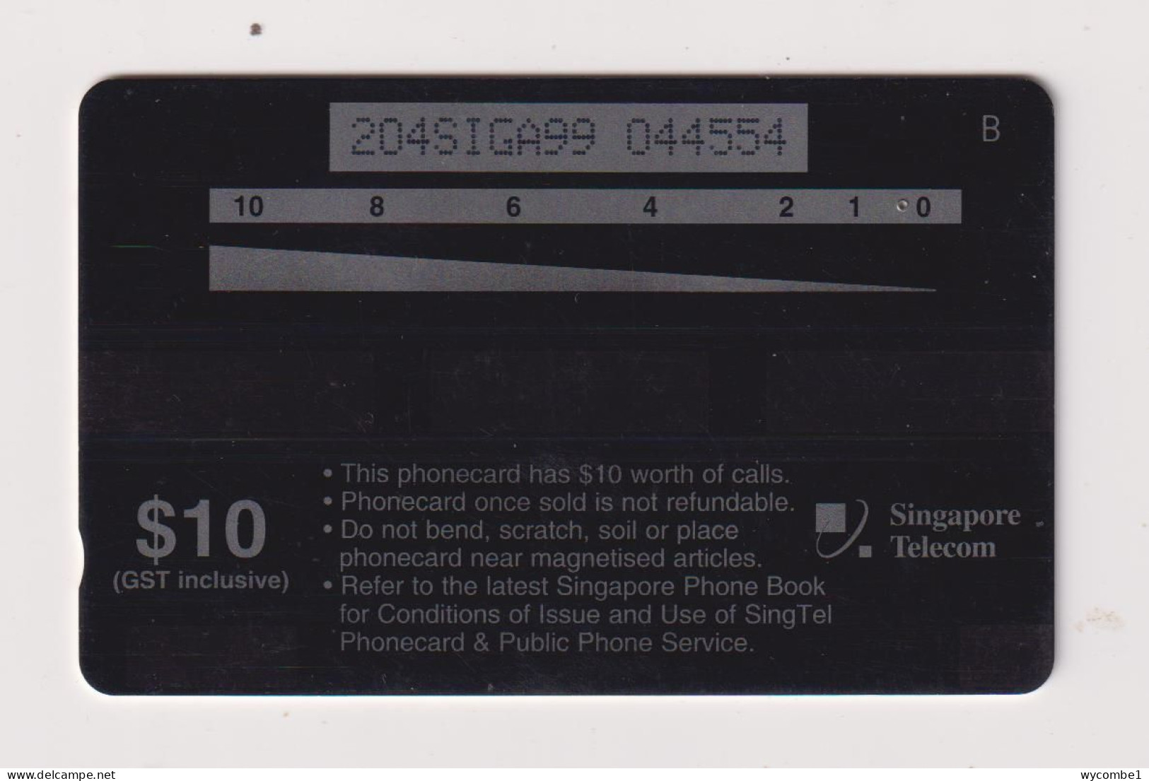 SINGAPORE - Two Children GPT Magnetic Phonecard - Singapur