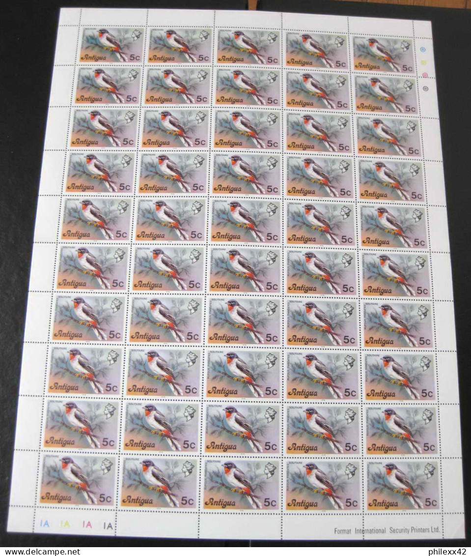 1024 - Antigua - Série Oiseaux (bird Birds Oiseau) 4 Feuilles (sheets) MNH ** - Collections, Lots & Series