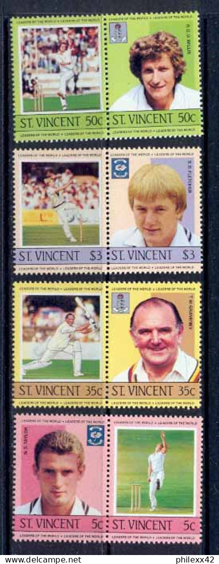 Saint-Vincent - 212 - N° 596/803 Sport Cricket Famous Players Cote 7.5 Euros MNH ** - Cricket