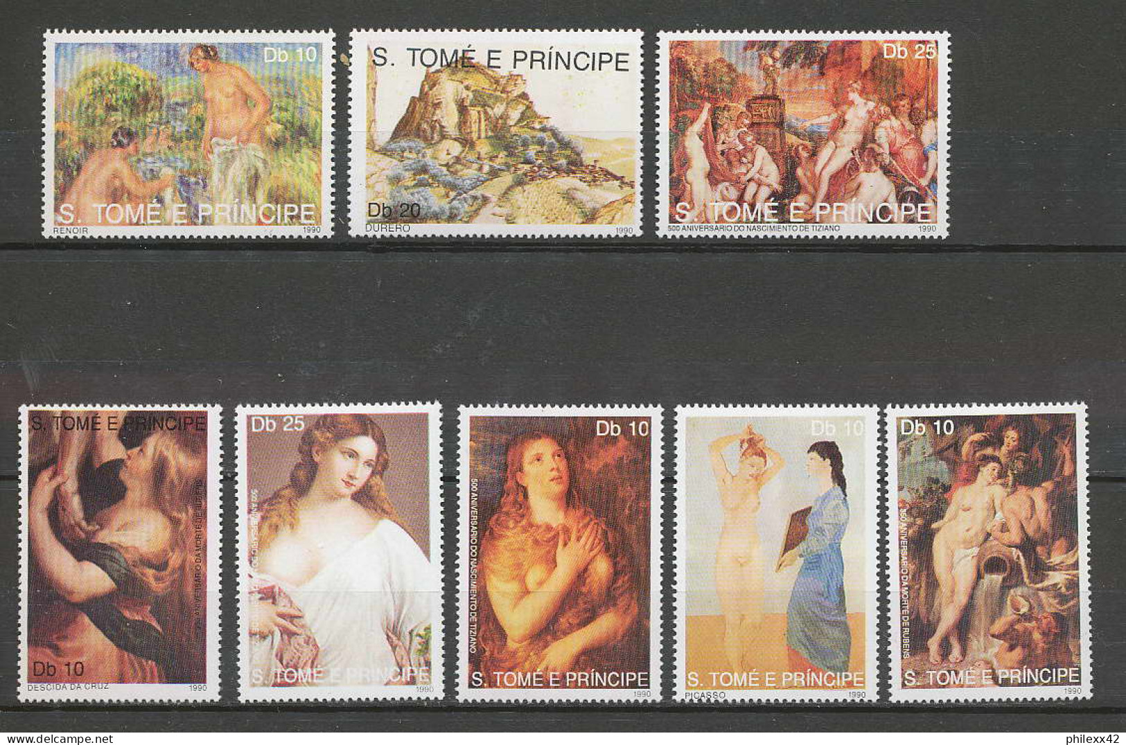 Sao Tome E Principe 235 TABLEAU (PAINTING) Neuf ** Mnh Nus Nudes - Desnudos