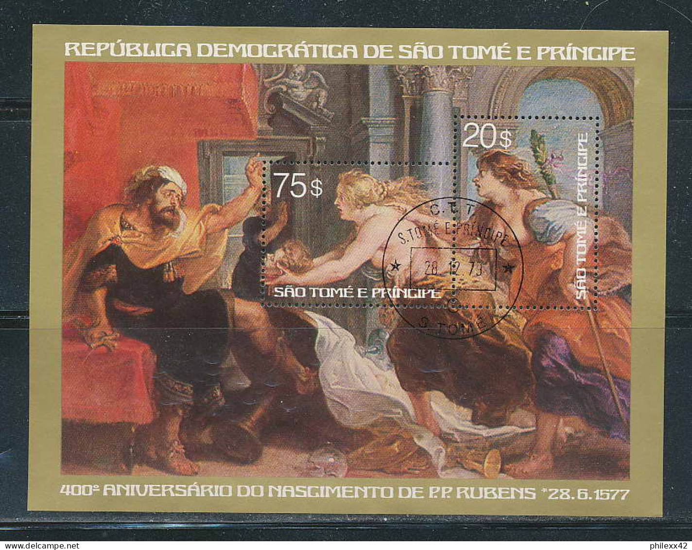 Sao Tome E Principe 293 - Rubens Tableau (tableaux Painting) - Rubens