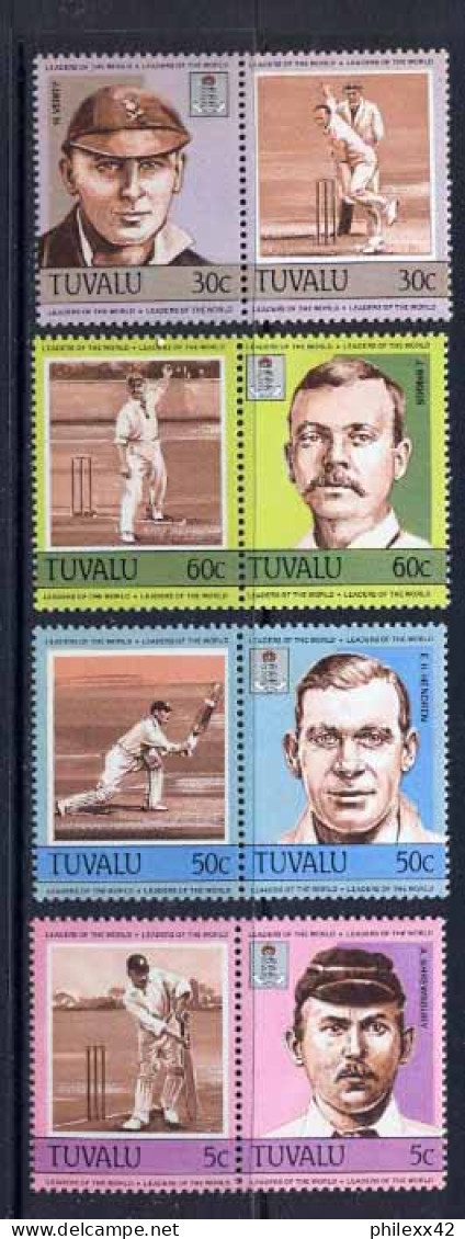 Tuvalu- 52 - N° 267/74 Sport Cricket Famous Players Cote 9 Euros MNH ** - Cricket