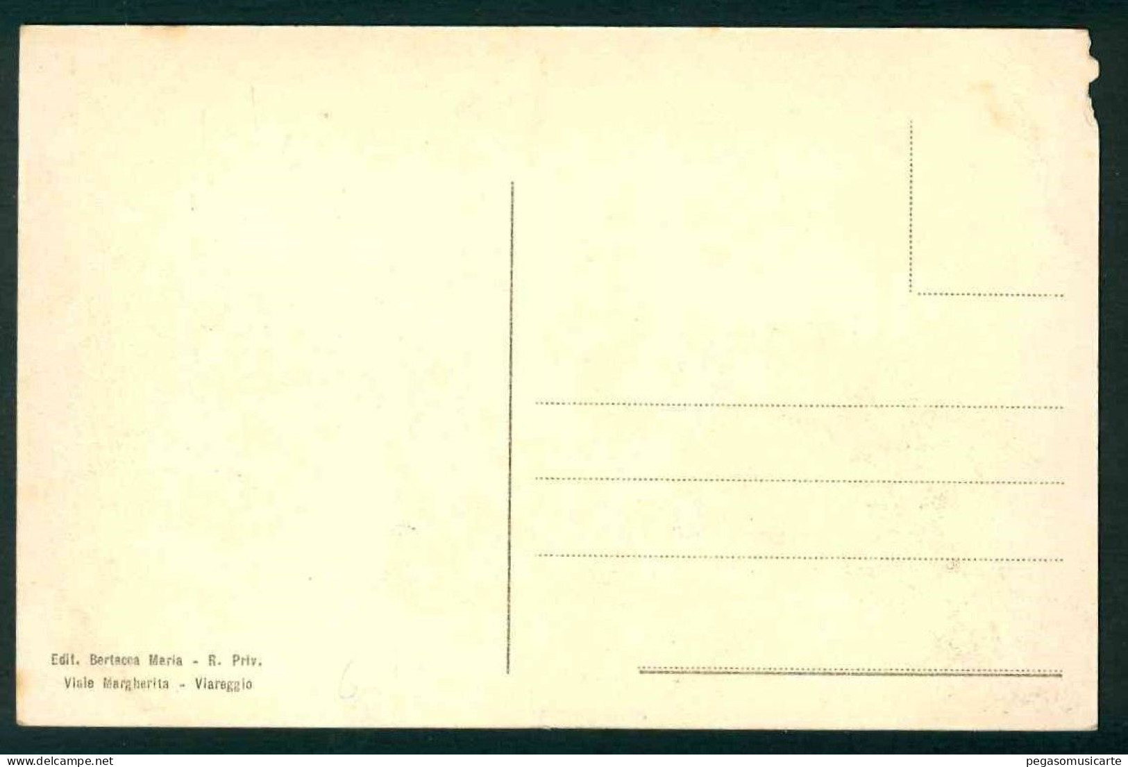 BB376 - VIAREGGIO VIA ROSOLINO PILO ANIMATA - FRASE D'ANNUNZIO - 1910 CIRCA - ANGOLINO IN ALTO A SINISTRA LESIONATO - Viareggio