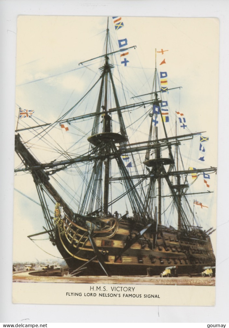 Porsmouth - Musée Maritime - H M S HMS Victory - Flying Lord Nelson Famous Signal (cp Vierge) - Portsmouth