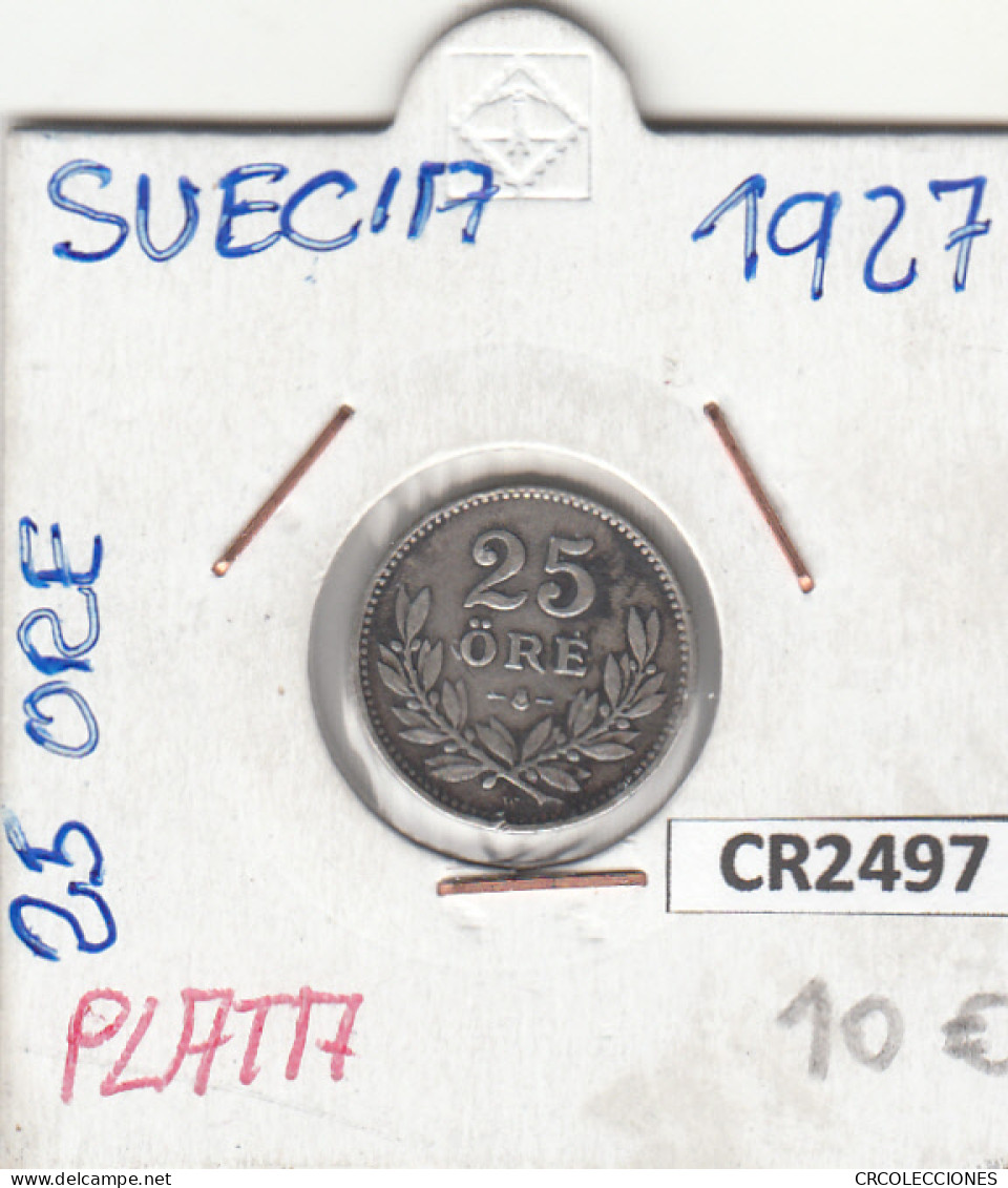 CR2497 MONEDA SUECIA 25 ORE 1927 PLATA - Andere - Europa