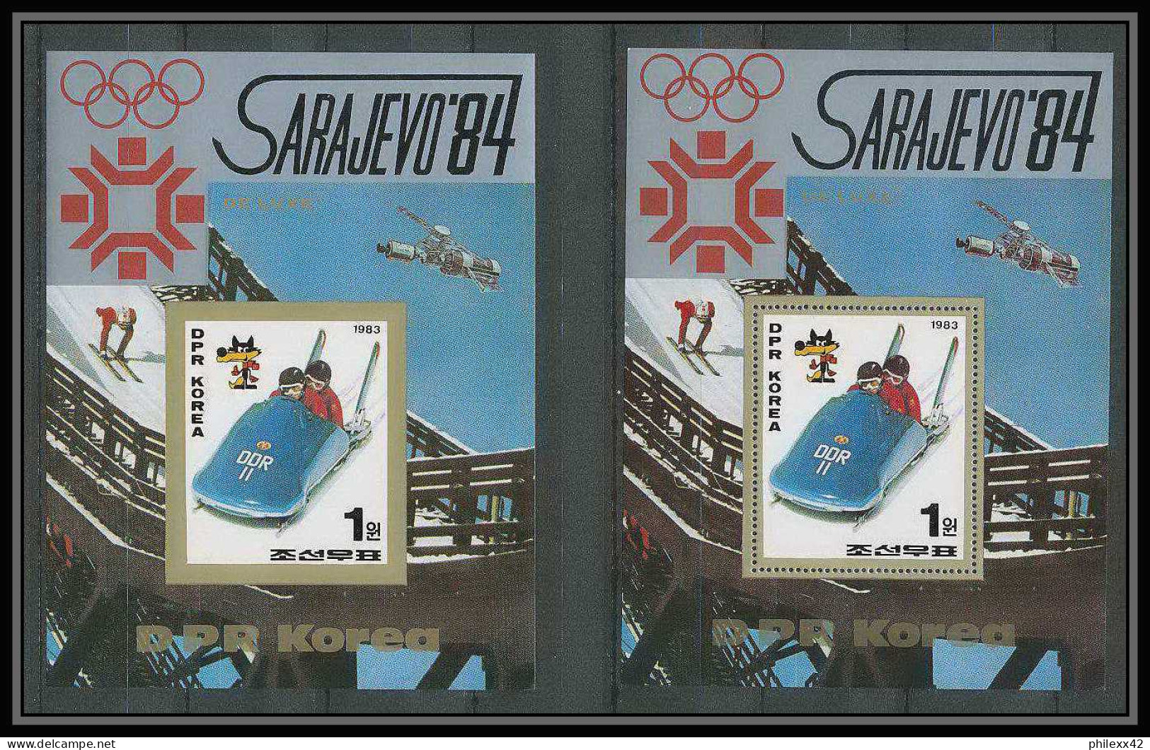 312 Corée (korea) Neuf ** MNH 166/71 Jeux Olympiques (olympic Games) Sarajevo 84 Non Dentelé Imperf - Invierno 1984: Sarajevo