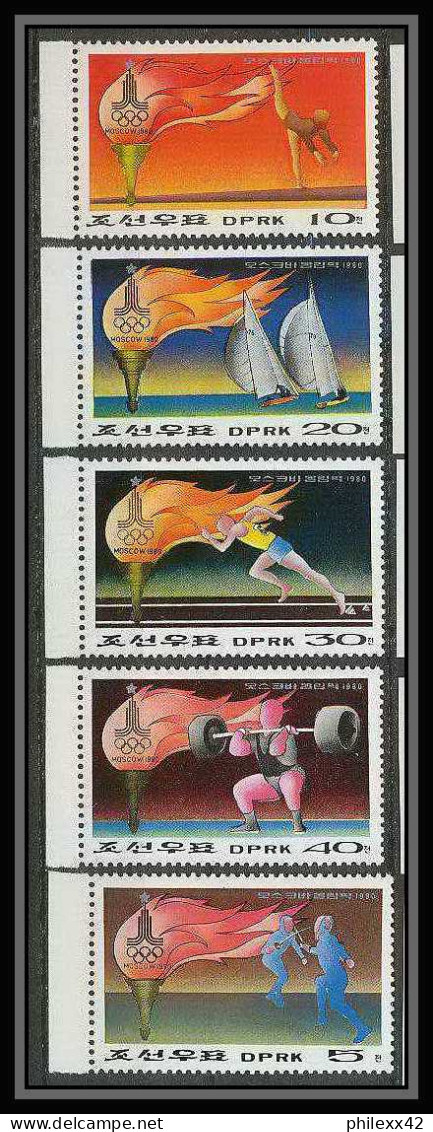 344 Corée (korea) Neuf ** MNH 1860/1864 Jeux Olympiques (olympic Games) MOSCOU 1980 - Summer 1980: Moscow