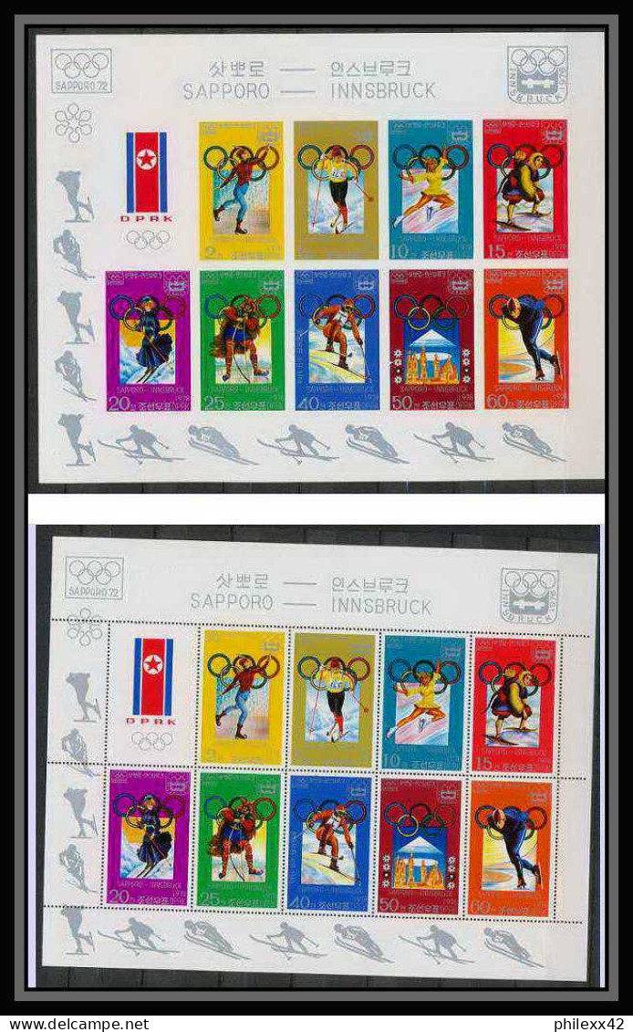 357 Corée (korea) Neuf ** MNH N° 1683/91 Jeux Olympiques (olympic Games) Sapporo / Innsbruck Non Dentelé Imperf - Hiver 1972: Sapporo