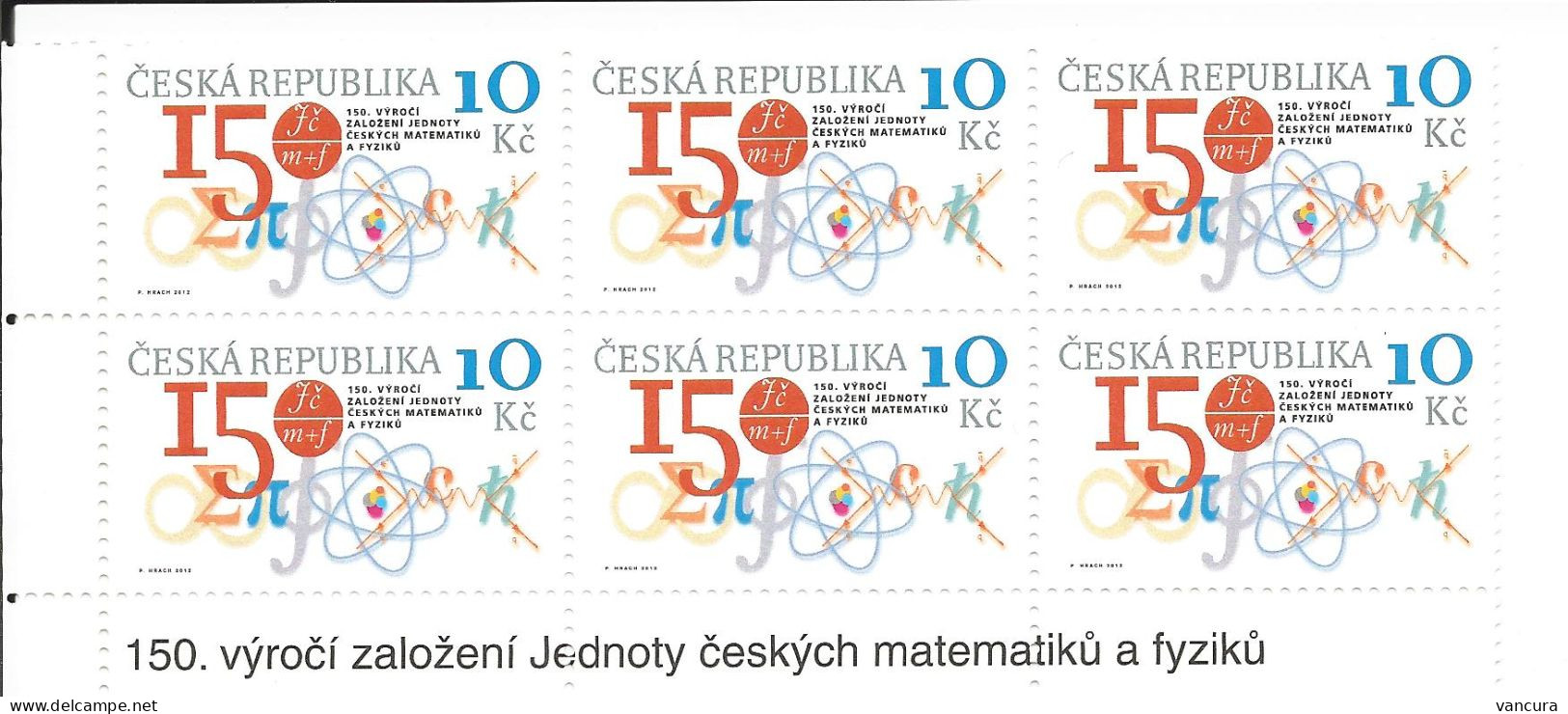 714 Czech Republic Union Of The Czech Mathematicians And Physicists Anniversary 2012 - Unused Stamps
