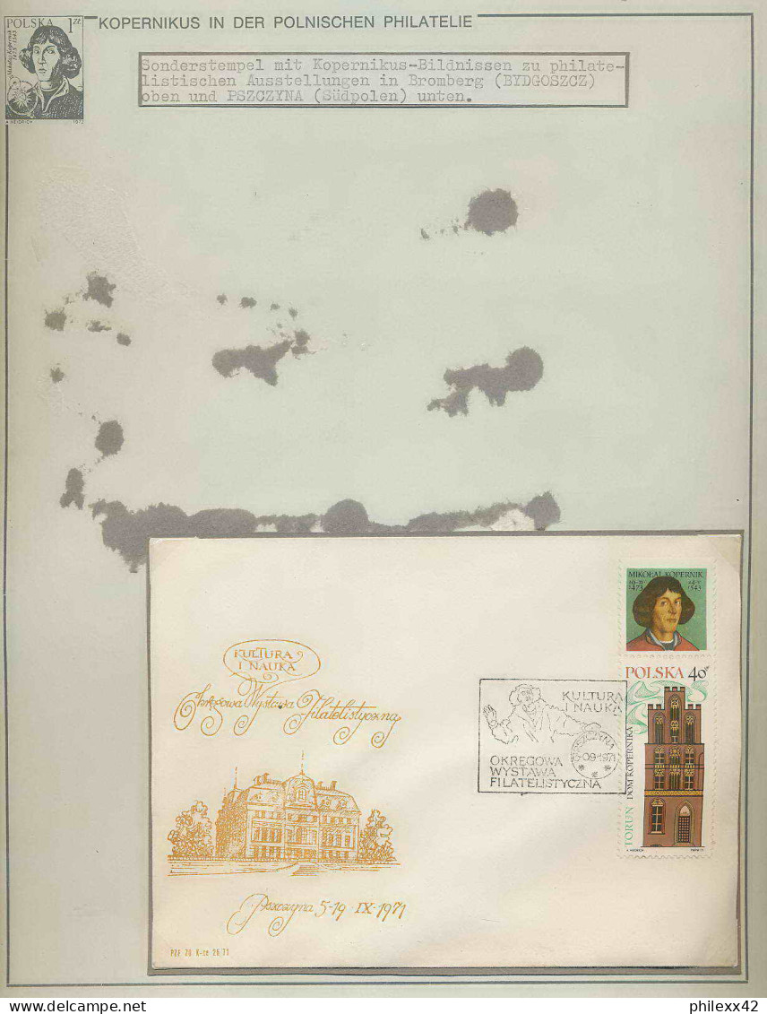 051 Pologne (Poland) Lettre (cover Briefe) 1971 Copernic Copernicus Copernico Espace (space)  - Briefe U. Dokumente