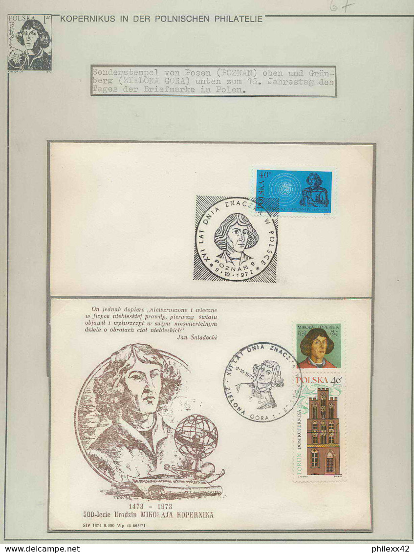 067 Pologne (Poland) 2 Lettre (cover Briefe) Poznan Zielona Gora Copernic Copernicus Copernico Espace (space)  - Storia Postale