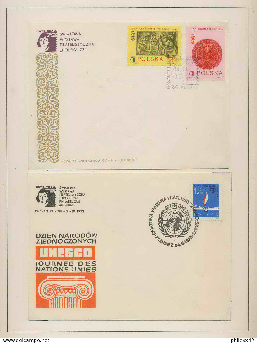 169 18 Entier Postal Lettre Cover Stationery Différentes 1973 9 PagesCopernic Copernicus Copernico Espace (space) - Collections (sans Albums)