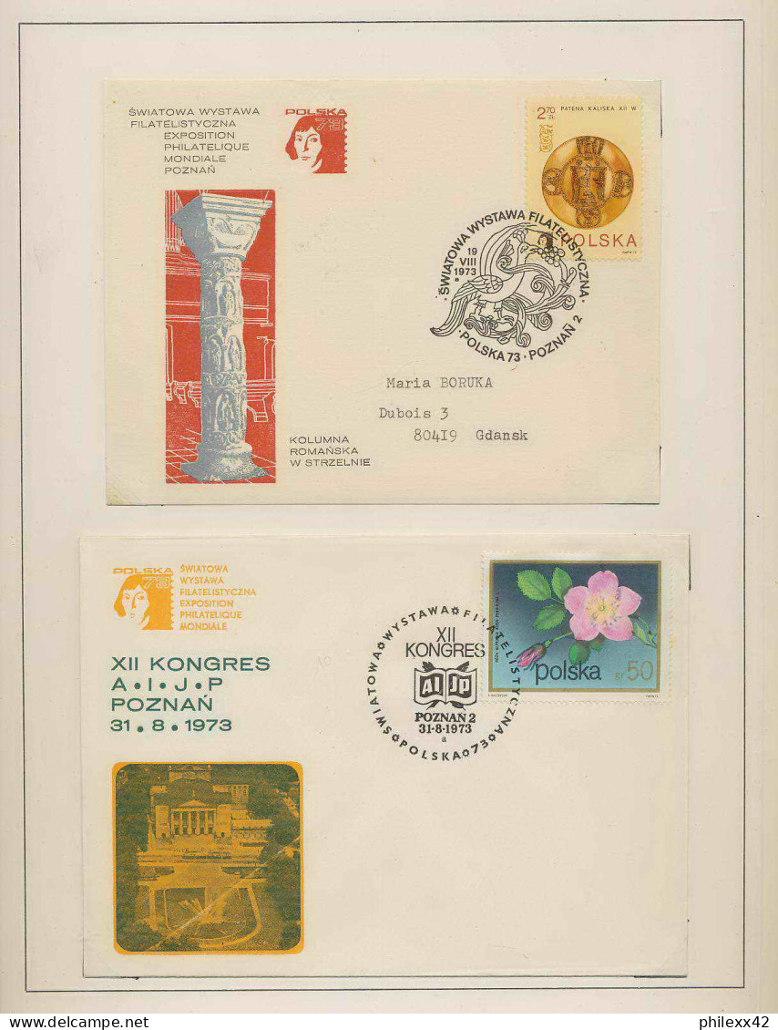 169 18 Entier postal lettre cover Stationery différentes 1973 9 pagesCopernic copernicus copernico espace (space)