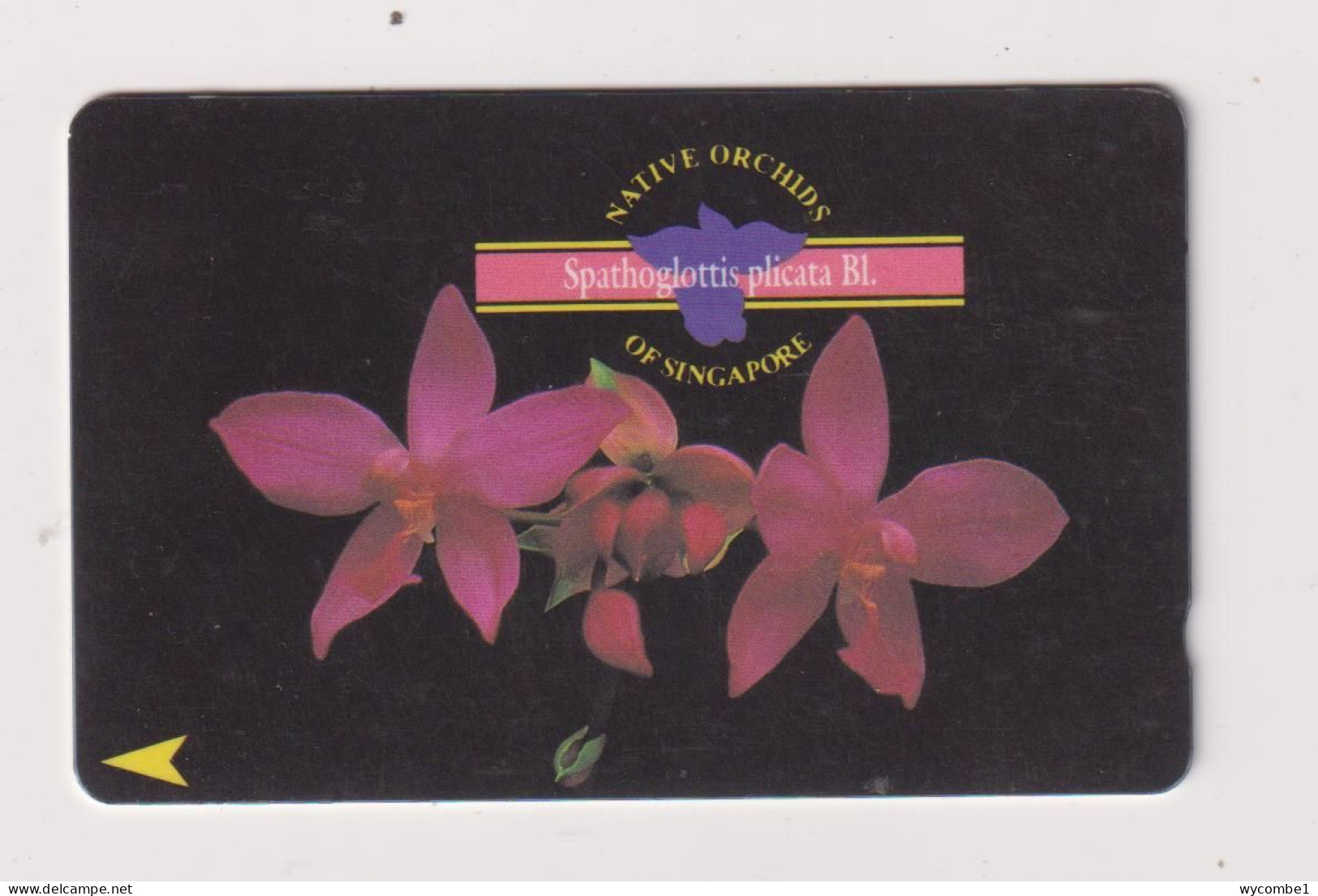 SINGAPORE - Flowers Orchids GPT Magnetic Phonecard - Singapur