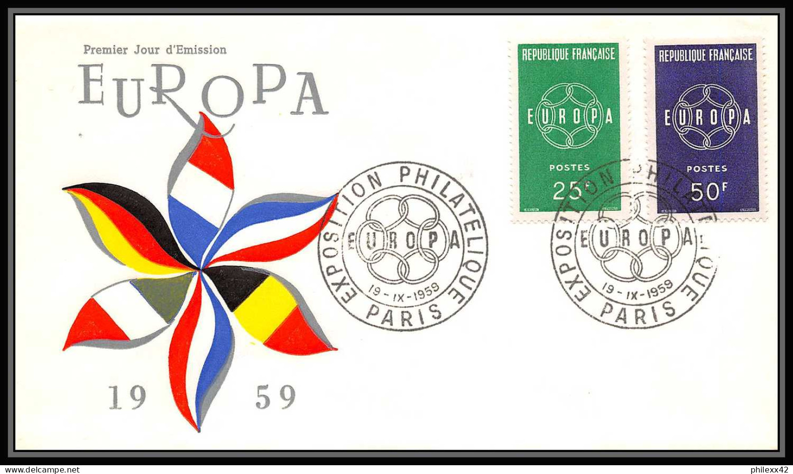 004 FRANCE Lettre (cover briefe) fdc (premier jour) Europe Europa 1956 - 1970 lot de 32 enveloppes différentes 