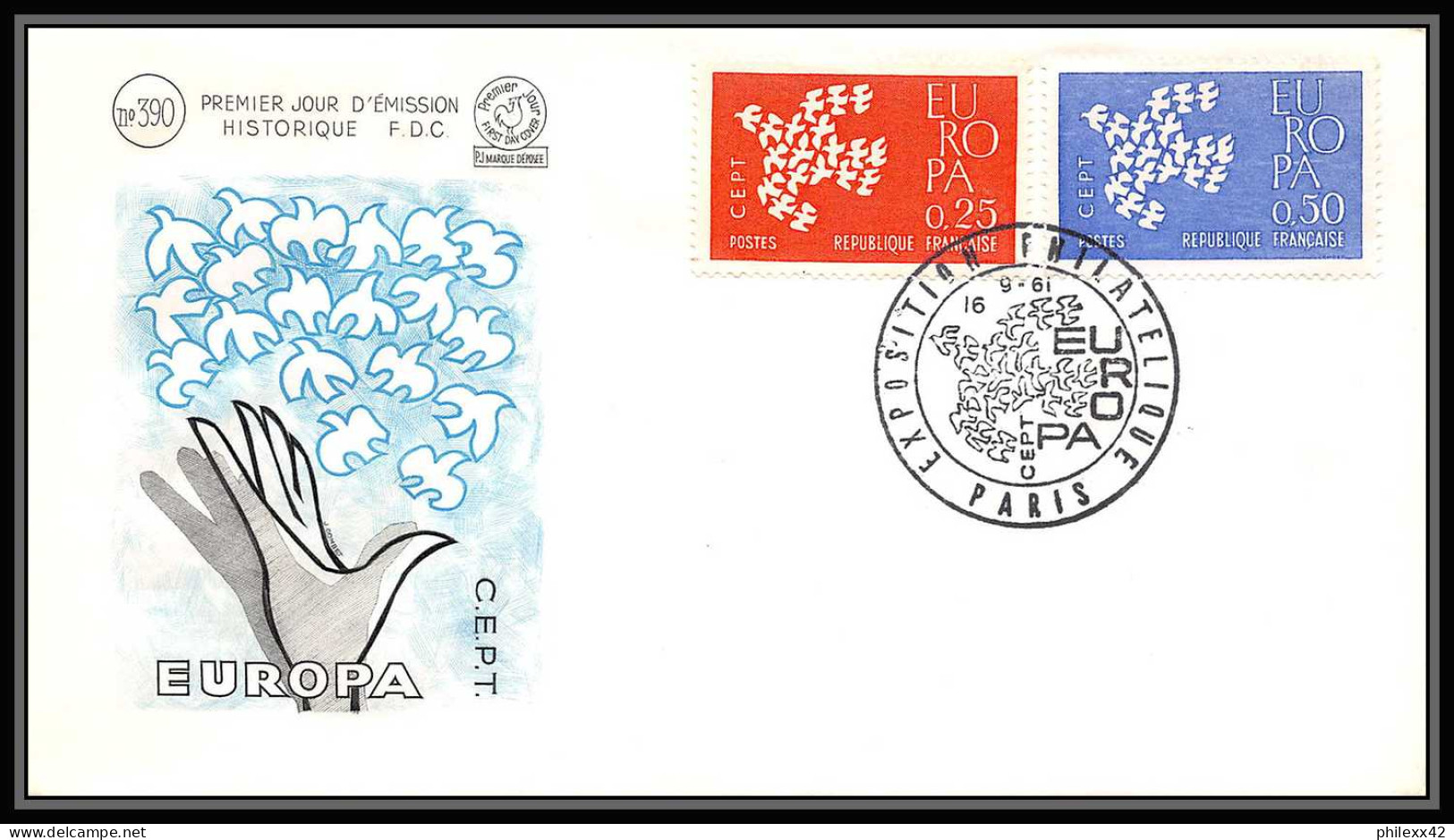 004 FRANCE Lettre (cover briefe) fdc (premier jour) Europe Europa 1956 - 1970 lot de 32 enveloppes différentes 