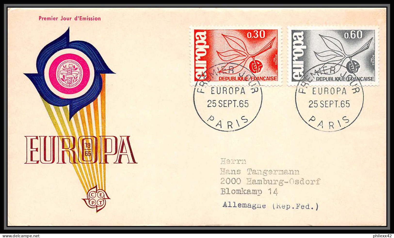 004 FRANCE Lettre (cover briefe) fdc (premier jour) Europe Europa 1956 - 1970 lot de 32 enveloppes différentes 