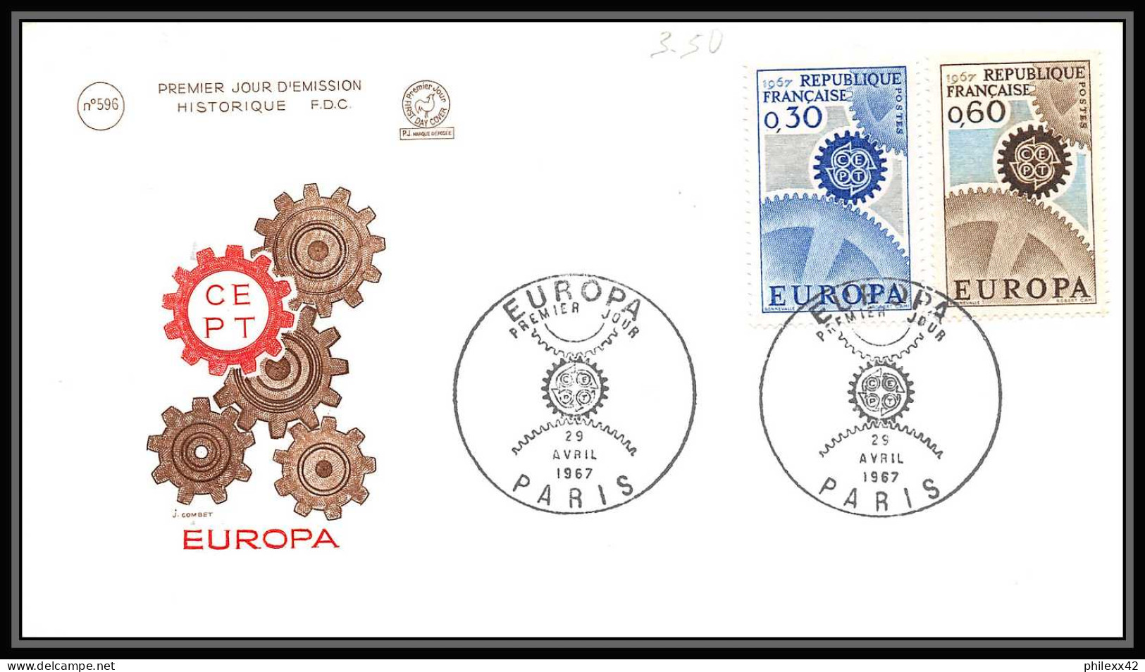 004 FRANCE Lettre (cover Briefe) Fdc (premier Jour) Europe Europa 1956 - 1970 Lot De 32 Enveloppes Différentes  - Collections