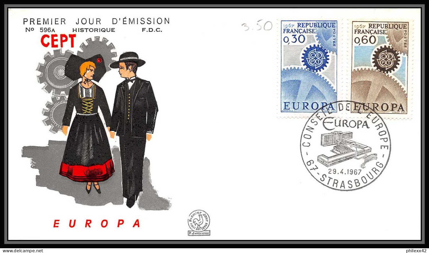 004 FRANCE Lettre (cover Briefe) Fdc (premier Jour) Europe Europa 1956 - 1970 Lot De 32 Enveloppes Différentes  - Colecciones