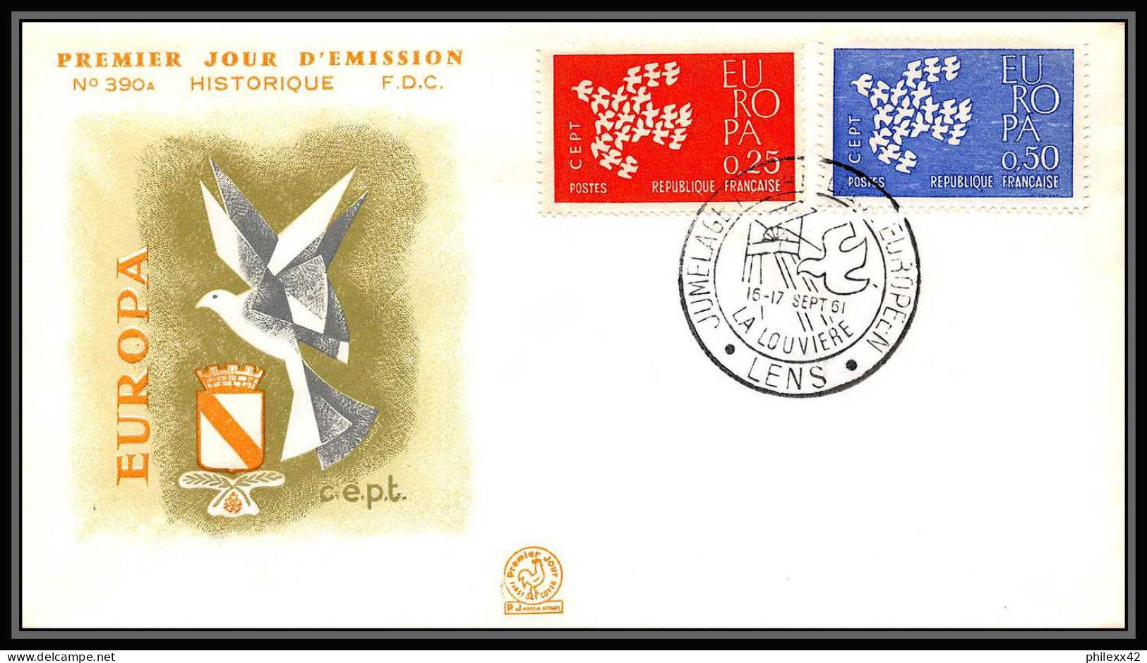 004 FRANCE Lettre (cover briefe) fdc (premier jour) Europe Europa 1956 - 1970 lot de 32 enveloppes différentes 