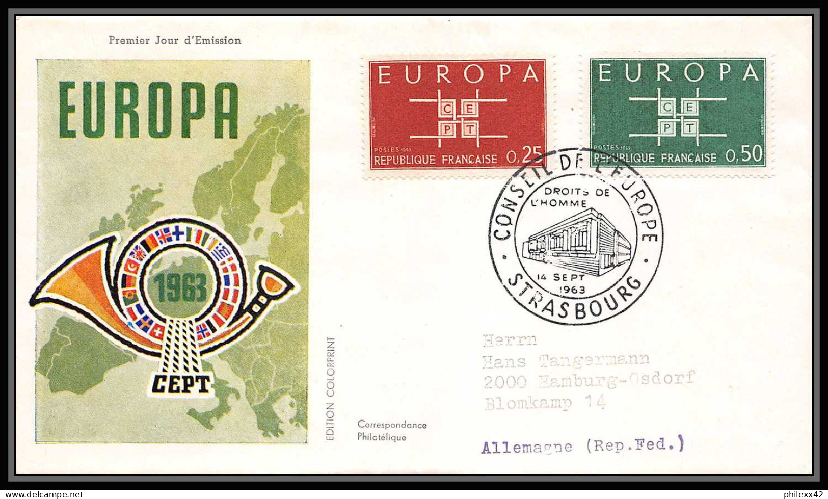 004 FRANCE Lettre (cover briefe) fdc (premier jour) Europe Europa 1956 - 1970 lot de 32 enveloppes différentes 