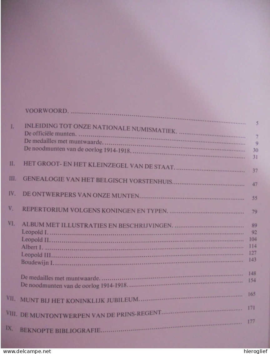 LUISTER VAN DE BELGISCHE MUNTEN Historisch Overzicht Van 150 Jaar Numismatiek Door Jos Philippen 1979 België Frank - Other & Unclassified