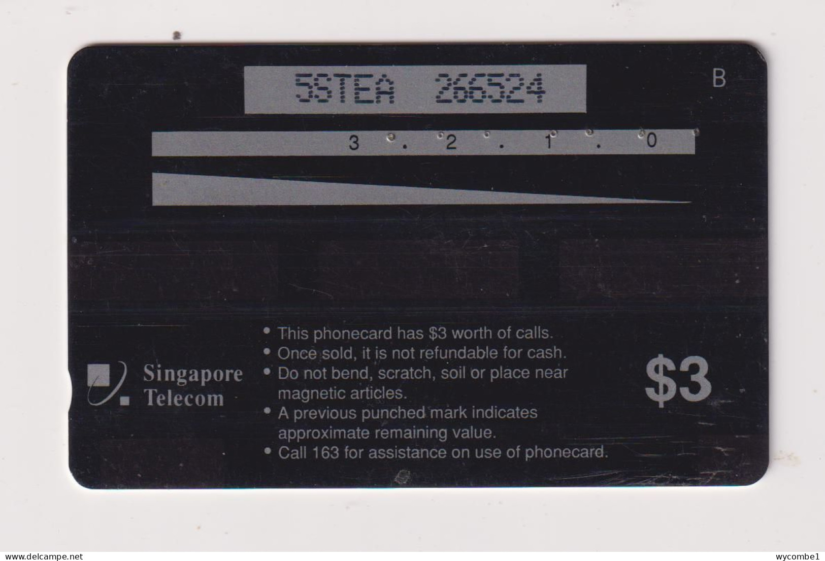SINGAPORE - Teleview GPT Magnetic Phonecard - Singapur