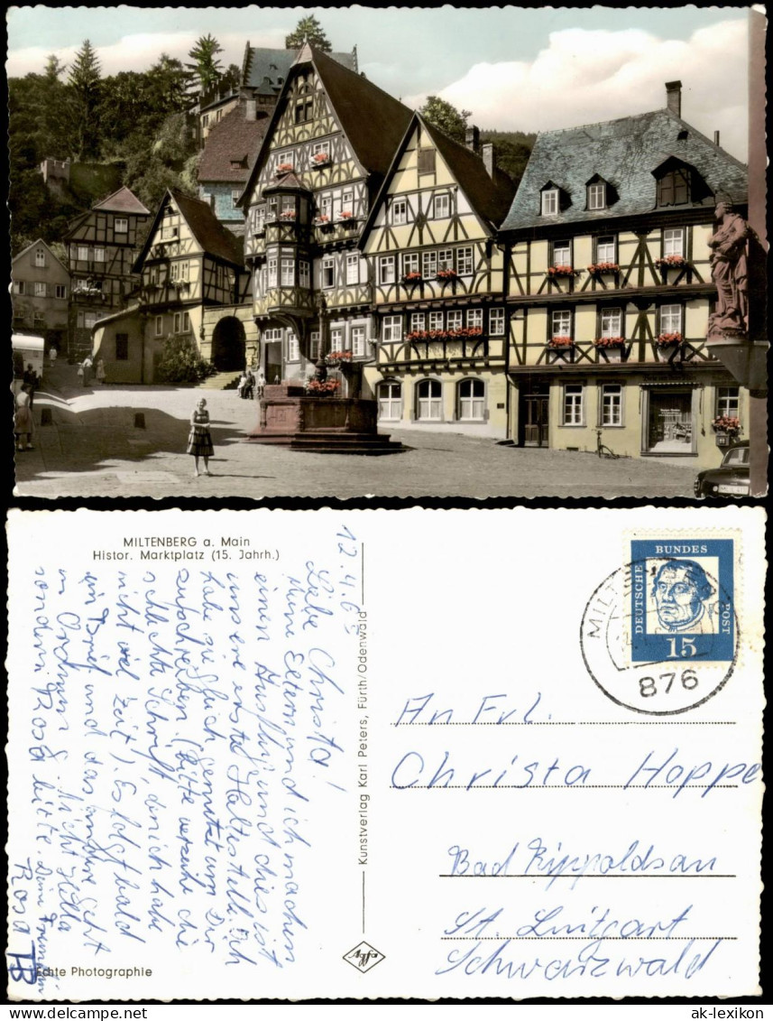 Ansichtskarte Miltenberg (Main) Historischer Marktplatz 1965 - Miltenberg A. Main