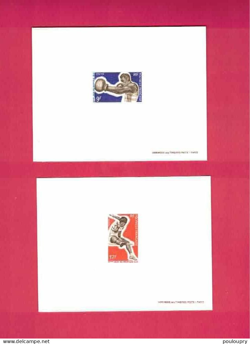 Epreuves De Luxe N° 66 à 69 - 3ème Jeux Sportifs Du Pacifique-Sud - Imperforates, Proofs & Errors