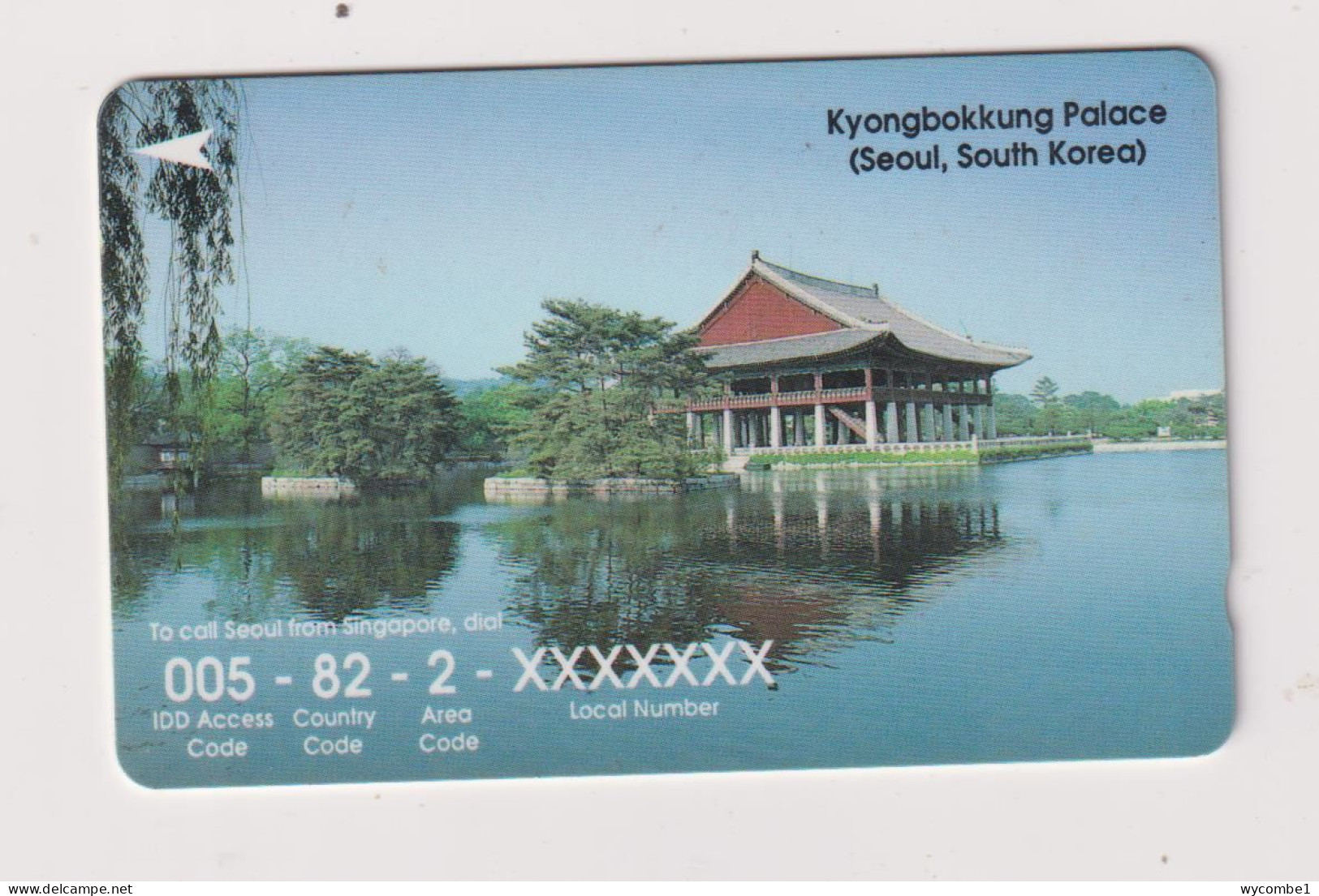 SINGAPORE - Kyongbokkung Palace GPT Magnetic Phonecard - Singapore
