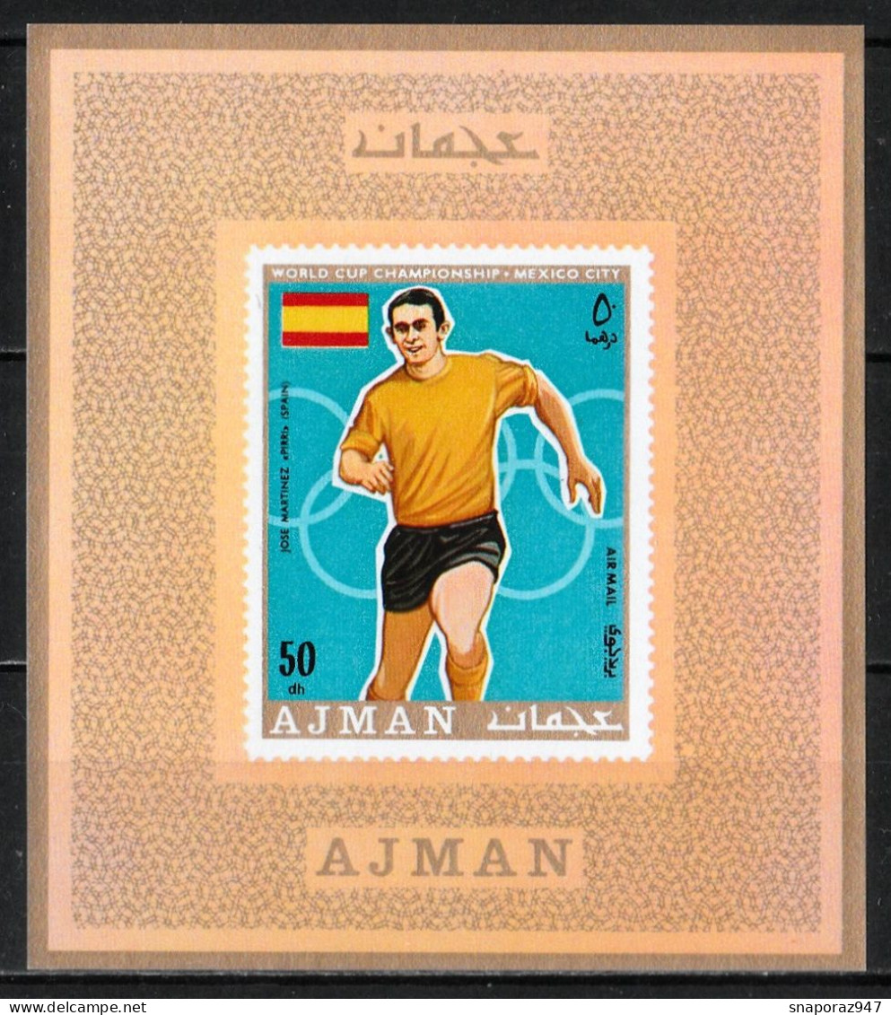 1970 Ajman World Cup Championship Mexico City Proof de Luxe MNH** Fio240 Excellent Quality