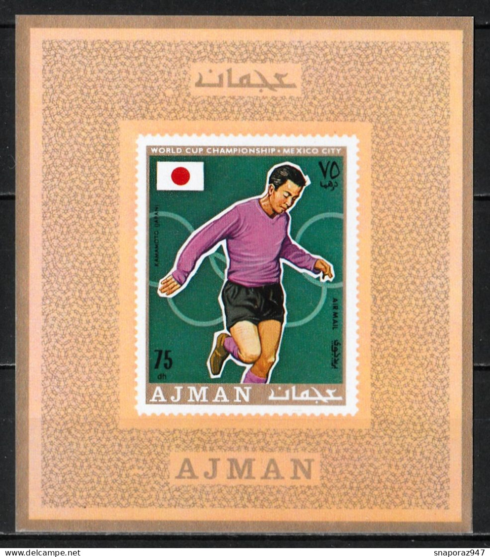 1970 Ajman World Cup Championship Mexico City Proof de Luxe MNH** Fio240 Excellent Quality