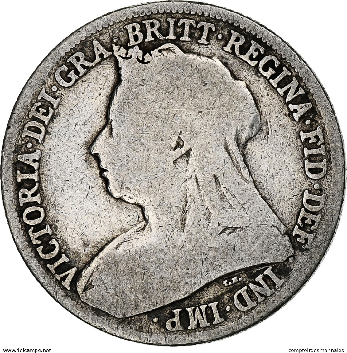 Grande-Bretagne, Victoria, Shilling, 1896, B+, Argent, KM:780 - I. 1 Shilling