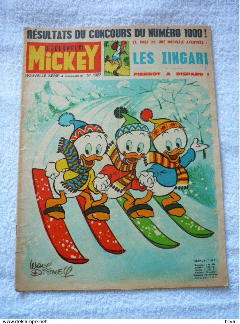 Lot 3 Journal De Mickey - 1019 - 1022 - 1023 - Lotti E Stock Libri