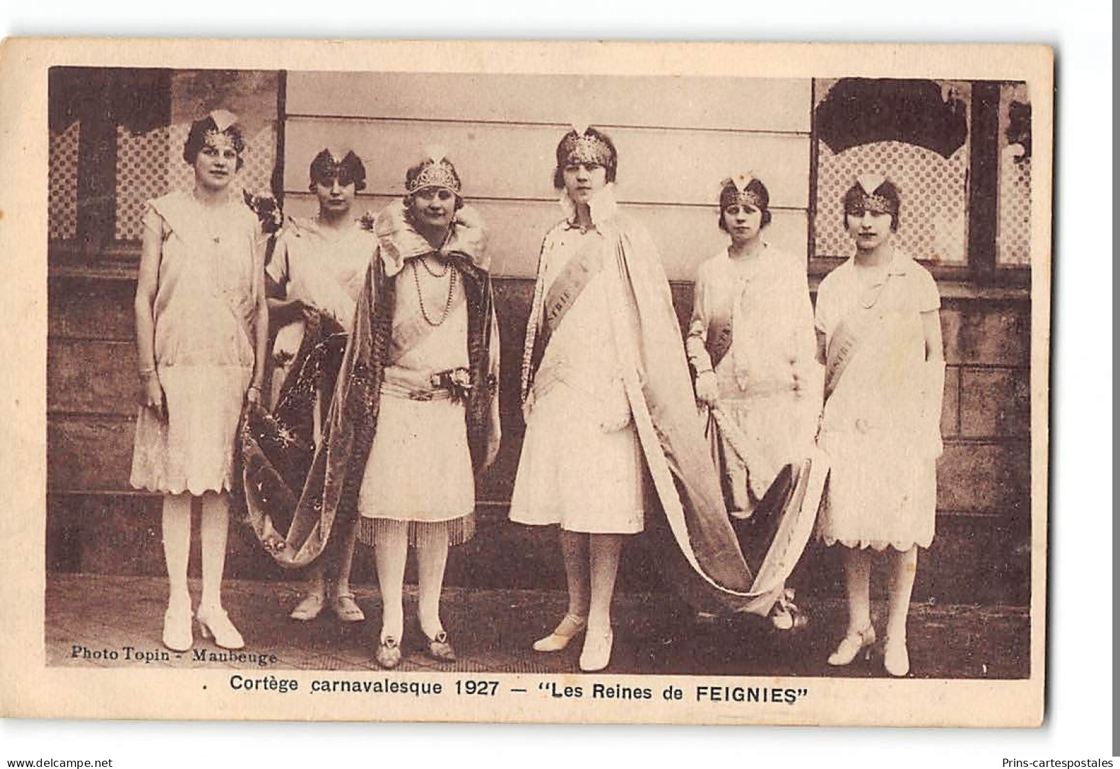 CPA 59 Feignies Cortège Carnavalesque Les Reines De 1927 - Feignies