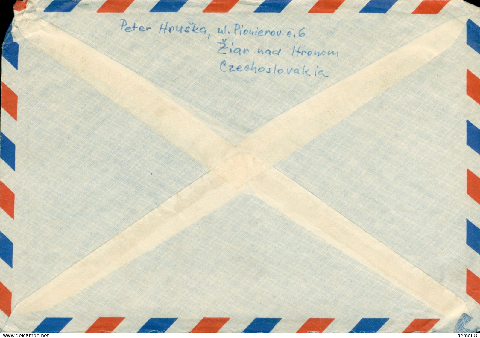 Tchécoslovaquie Ceskoslovensko 1959 ?? Timbre Sur Enveloppe Poste Aérienne  Air Mail  Bon état - Airmail