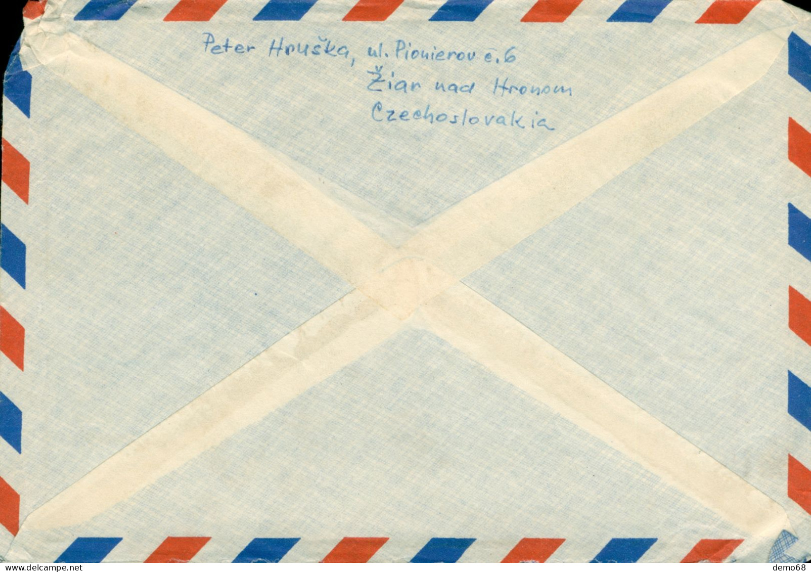 Tchécoslovaquie Ceskoslovensko 1959 ?? Timbre Sur Enveloppe Poste Aérienne  Air Mail  Bon état - Poste Aérienne