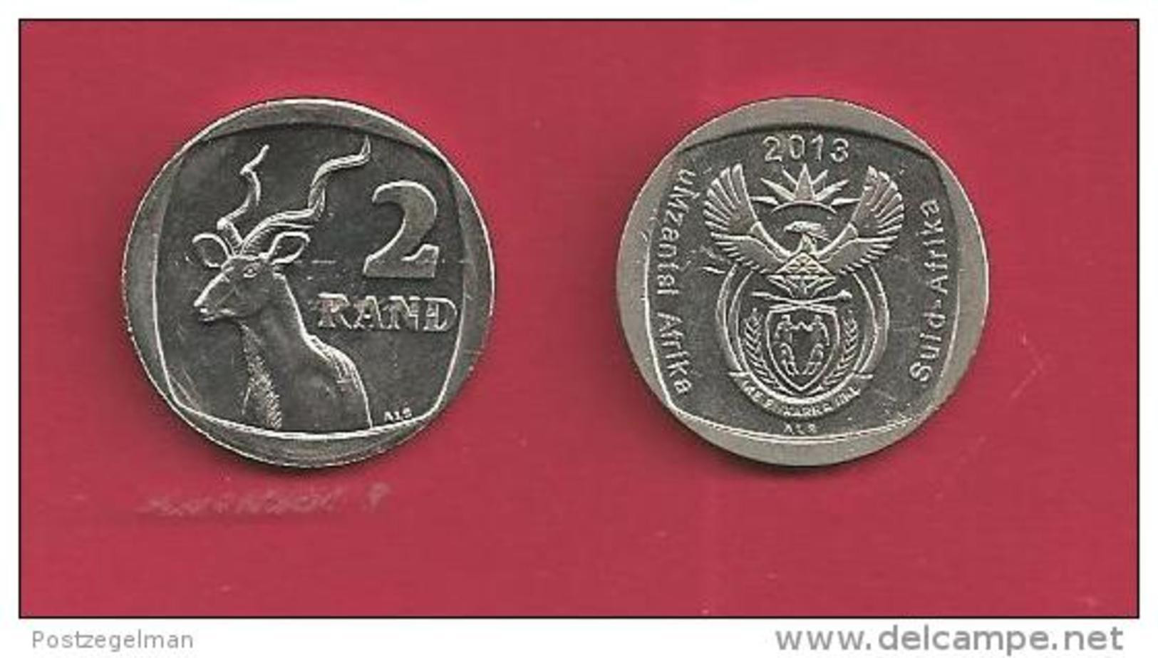 SOUTH AFRICA, 2013, Circulated Coin , 2 Rand, C1374, Scan C1374 - Afrique Du Sud