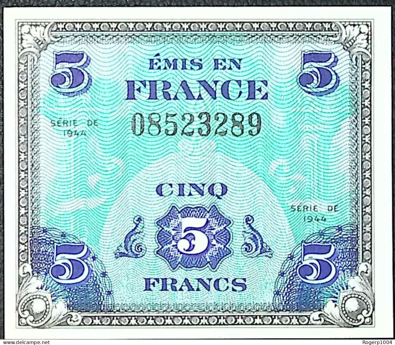 FRANCE * Billets Du Trésor * 5 Francs Drapeau * 1944 * Sans Série * Etat/Grade NEUF/UNC - 1944 Vlag/Frankrijk