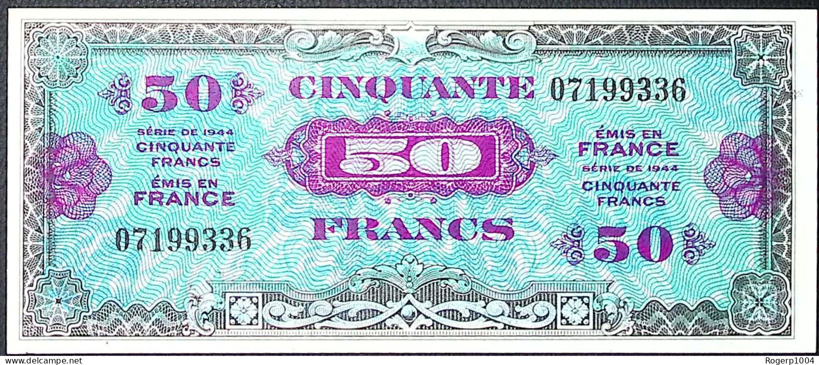 FRANCE * Billets Du Trésor * 50 Francs Drapeau * 1944 * Sans Série * Etat/Grade SUP+/XXF - 1944 Bandiera/Francia