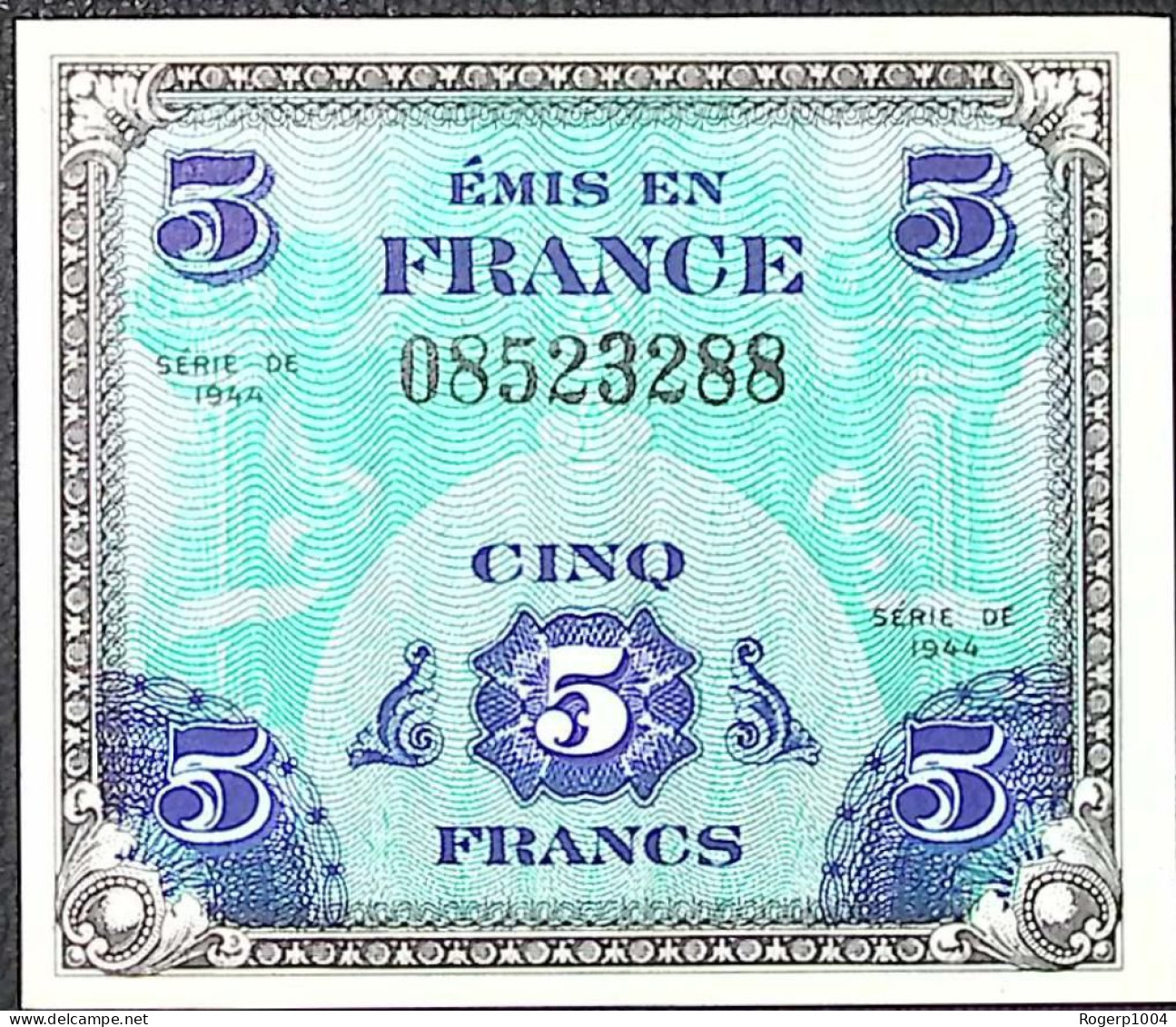 FRANCE * Billets Du Trésor * 5 Francs Drapeau * 1944 * Sans Série * Etat/Grade NEUF/UNC - 1944 Drapeau/France