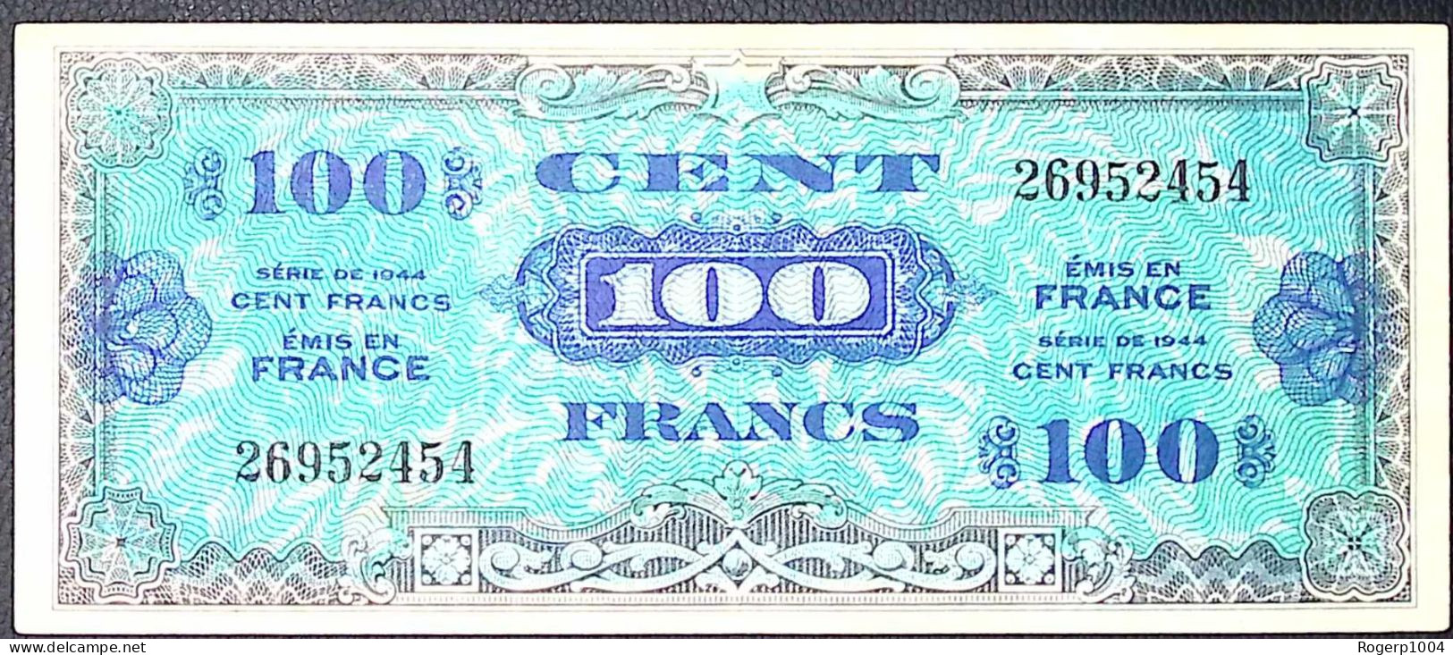 FRANCE * Billets Du Trésor * 100 Francs Drapeau * 1944 * Sans Série * Etat/Grade TTB+/XXF - 1944 Flagge/Frankreich