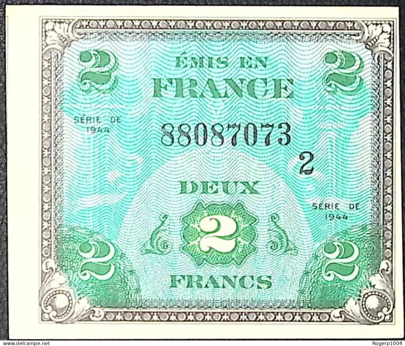 FRANCE * Billets Du Trésor * 2 Francs Drapeau * 1944 * Série 2 * Etat/Grade SUP+/XXF - 1944 Drapeau/Francia