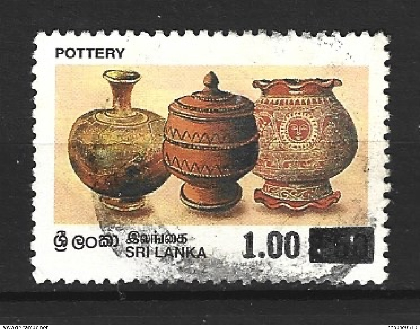 SRI LANKA. N°1136C Oblitéré De 1997. Poteries. - Porcelain
