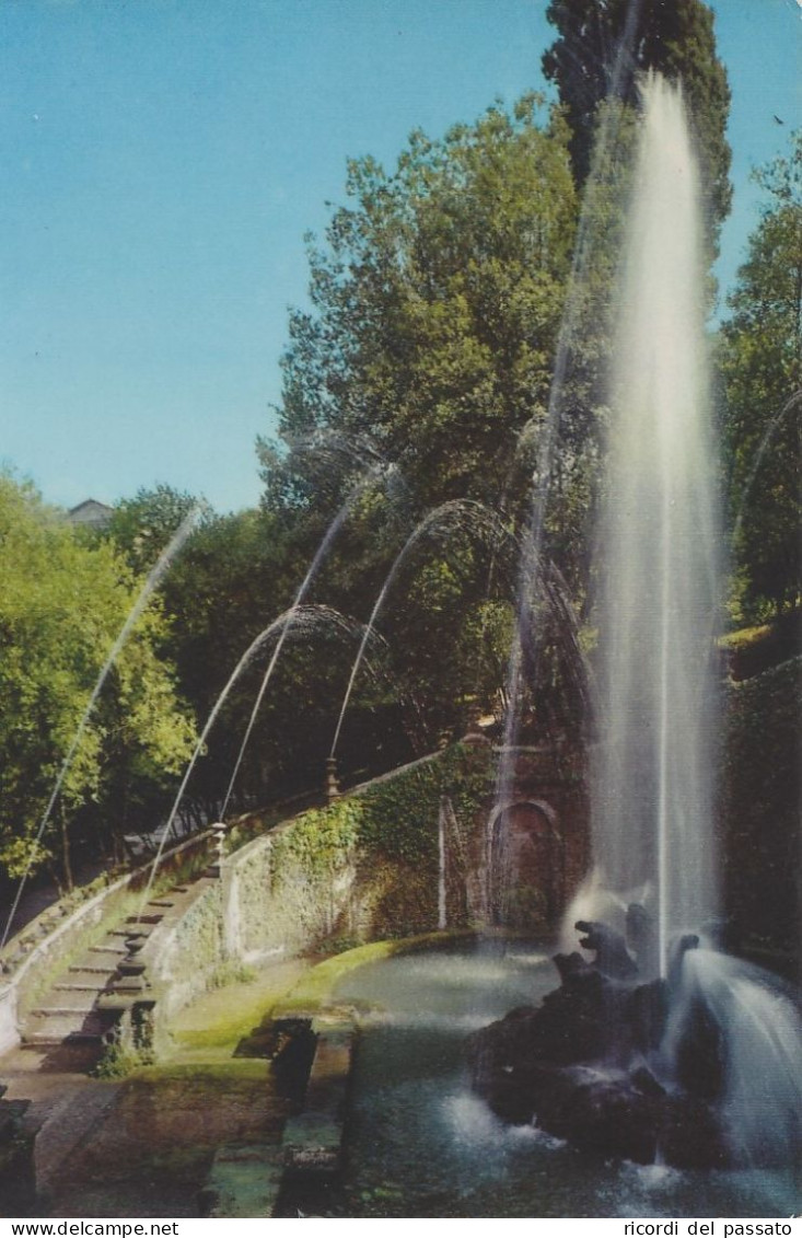 Cartolina Tivoli ( Roma ) - Villa D'este  - Fontana Dei Draghi - Tivoli