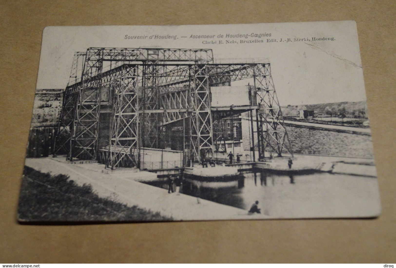 Houdeng Goegnies,Ascenseur,très Belle Ancienne Carte Postale - La Louvière