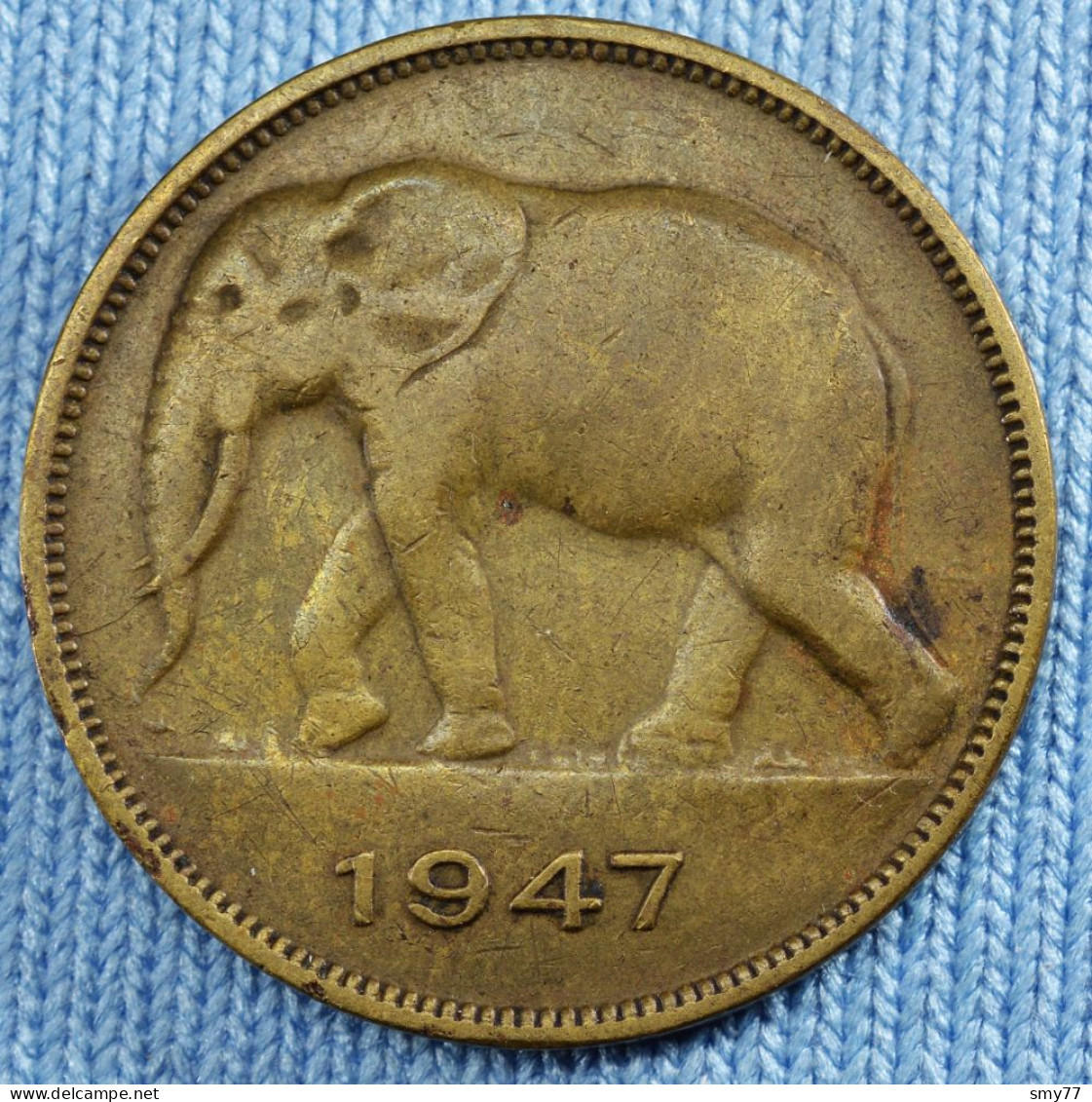 Congo Belge • 5 Francs 1947 • Prince Charles • [24-085] - 1945-1951: Regency