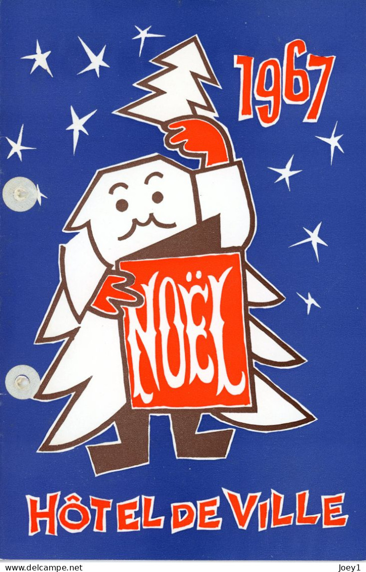 1 Ensemble De Programme Del' Arbre De Noel Del'Hotel De Ville De Paris De 1947 à 1968 - Programmes