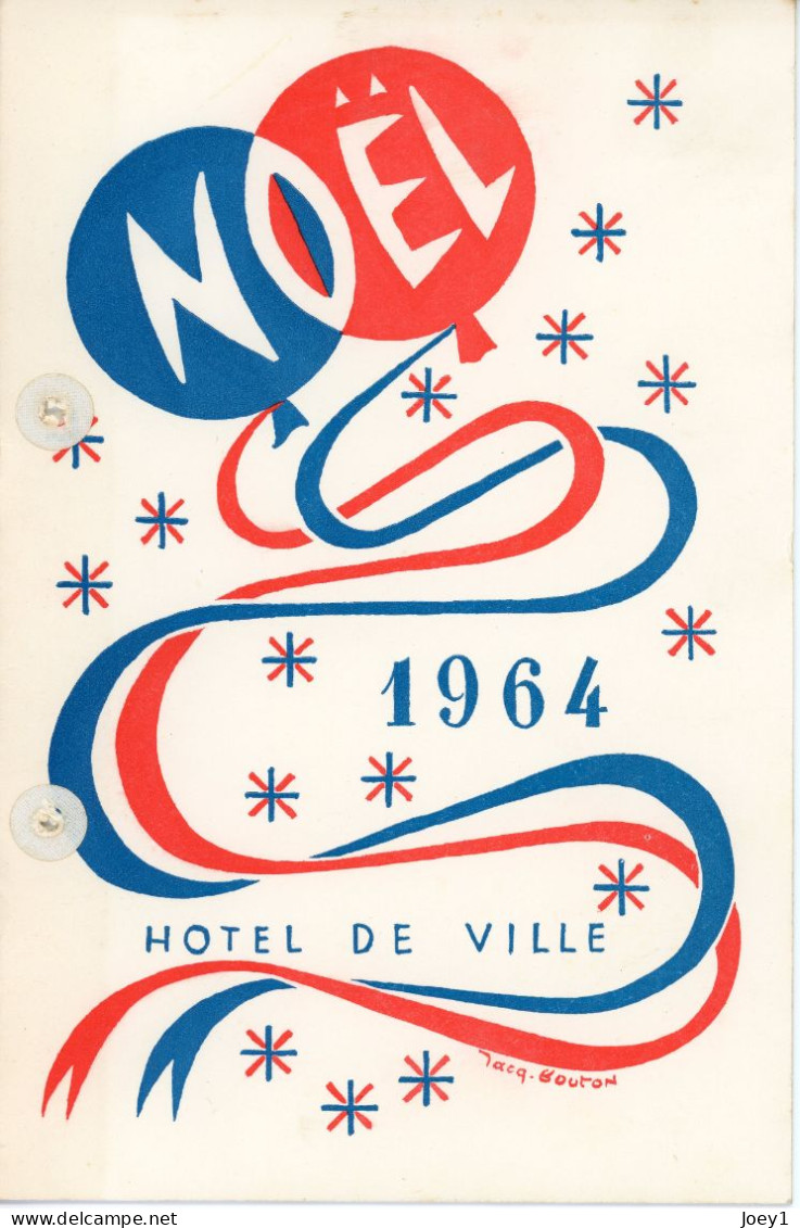 1 Ensemble de Programme del' Arbre de Noel del'Hotel de ville de Paris de 1947 à 1968