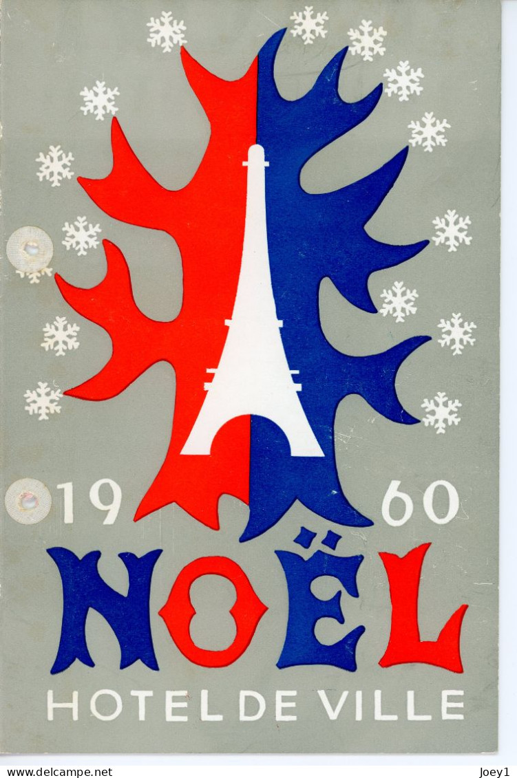 1 Ensemble de Programme del' Arbre de Noel del'Hotel de ville de Paris de 1947 à 1968